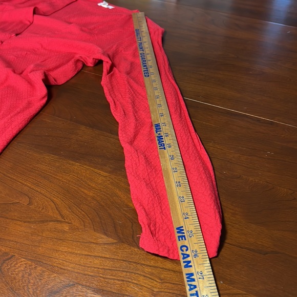 Urban Outfitters Silence + Noise Button Down Long Sleeve Tie Top Red Size Medium - Picture 8 of 11